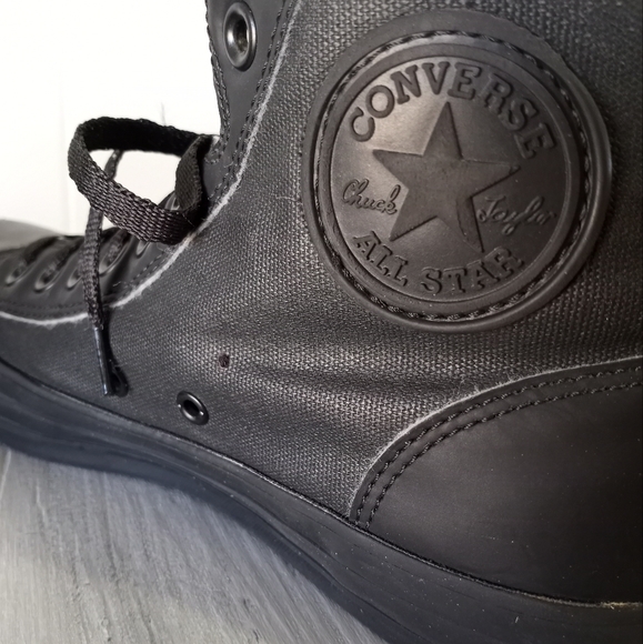 Converse All Star Chuck Taylor Guard Black High Tops Mens Size 7 Women's Size 9 - Picture 10 of 16